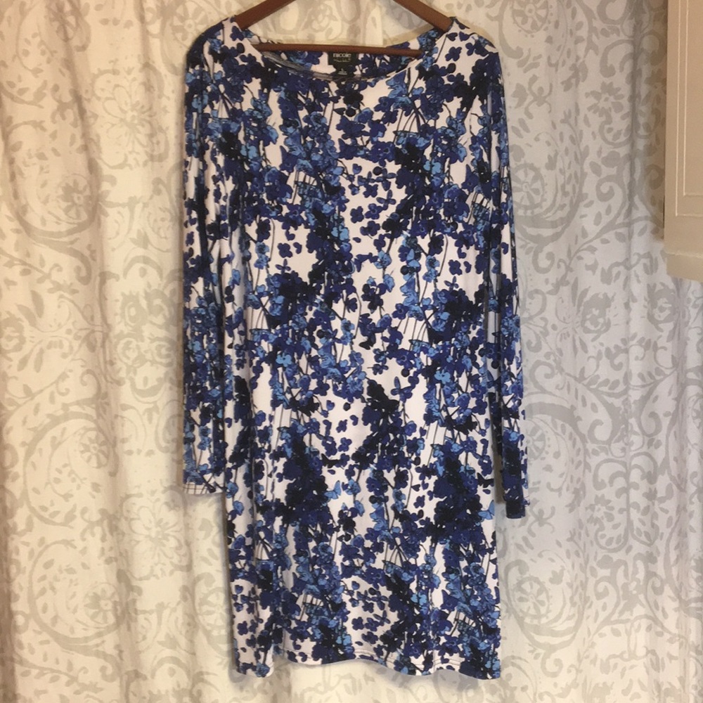Flared long sleeved dress